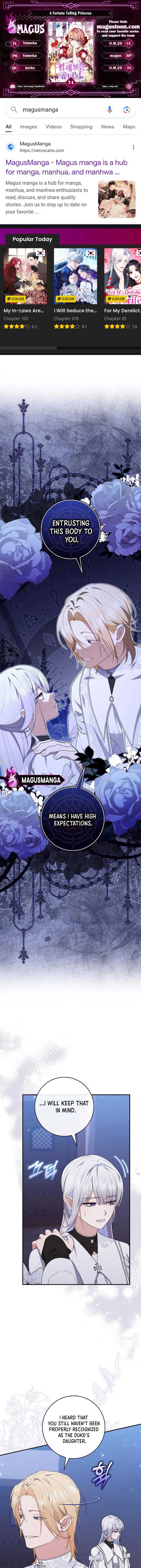 Read A Fortune-Telling Princess  Manga Online