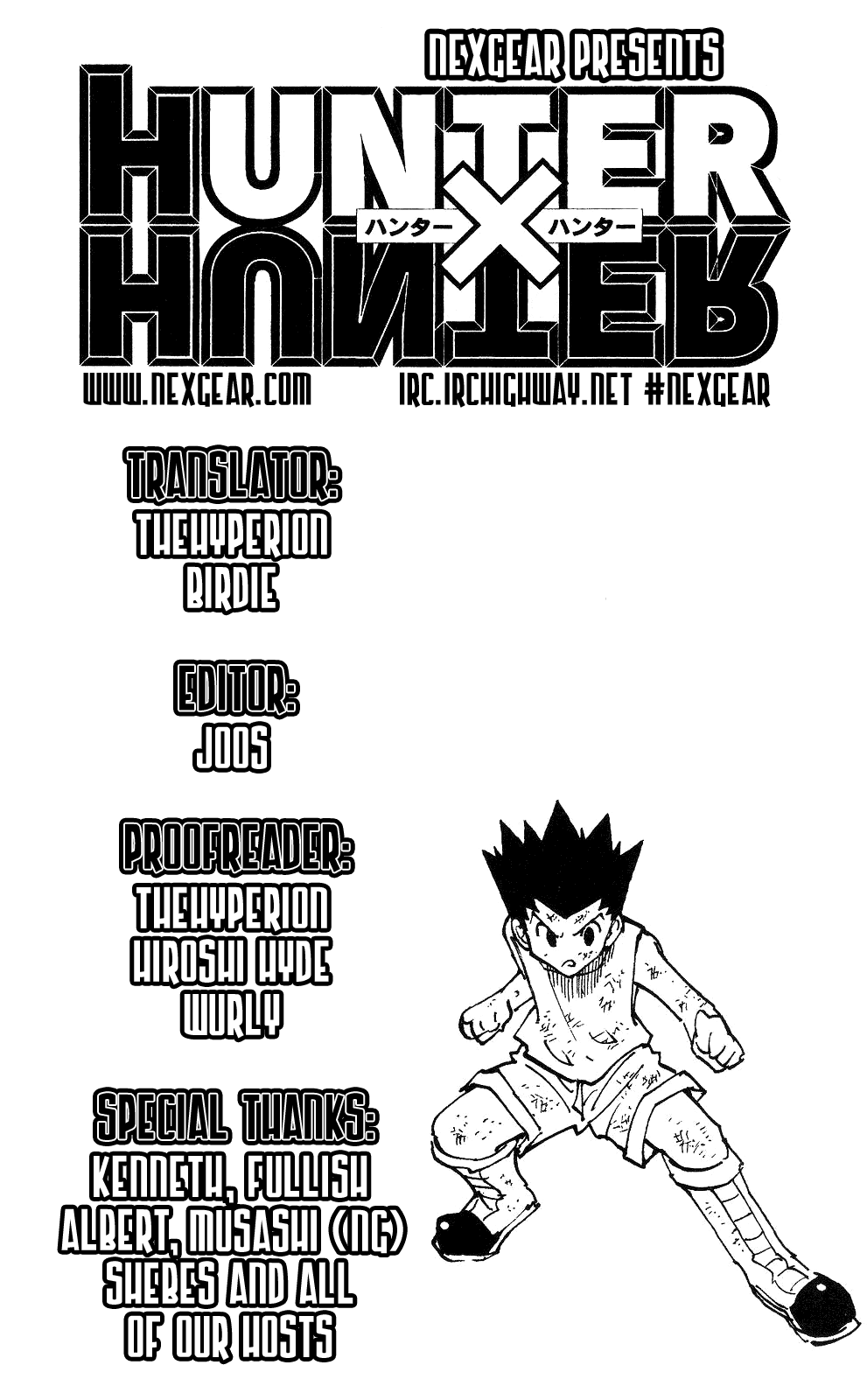 Read Hunter x Hunter (EN) Manga Online