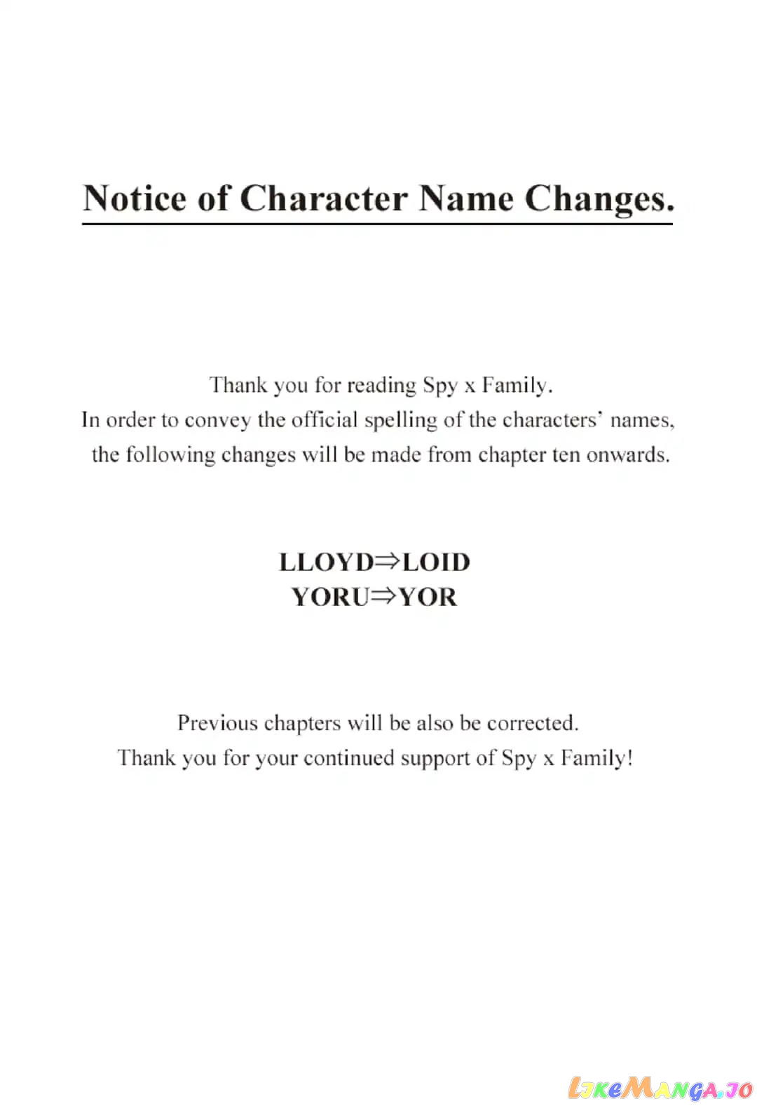 Read Spy X Family Manga Online
