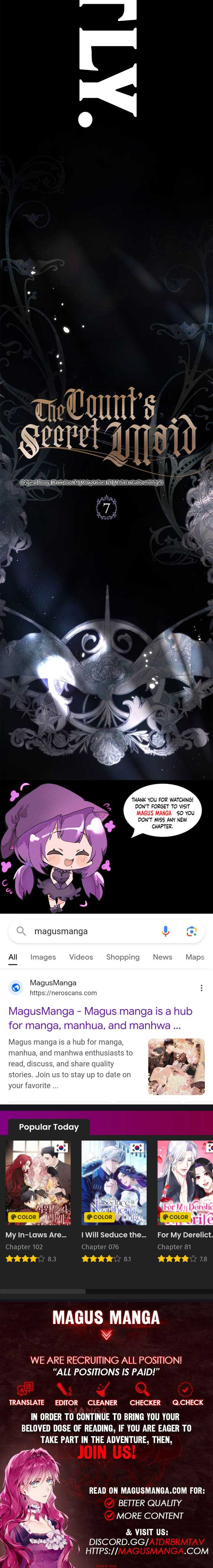 Read The Count’s Secret Maid  Manga Online