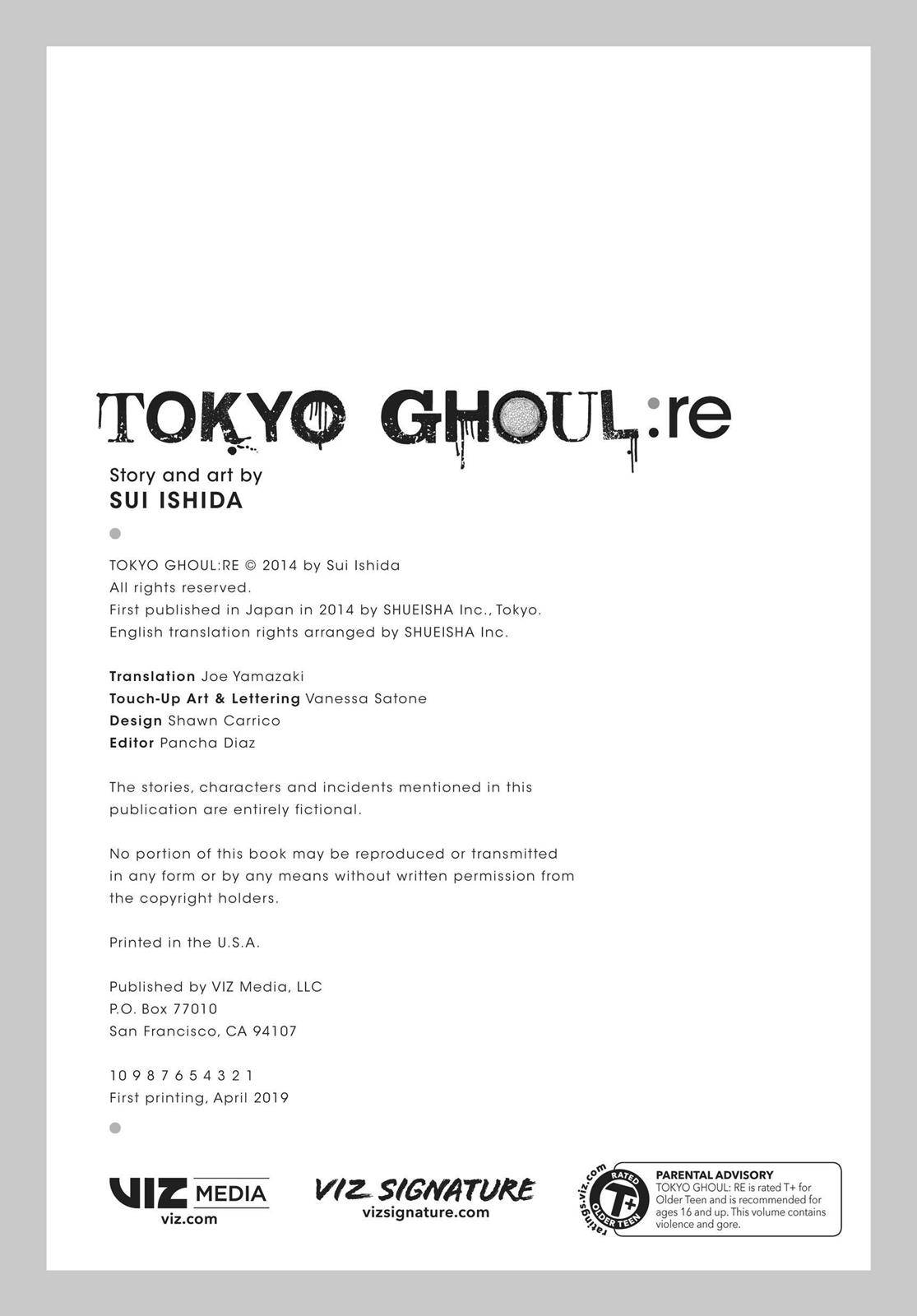 Read Tokyo Ghoul re Manga Online
