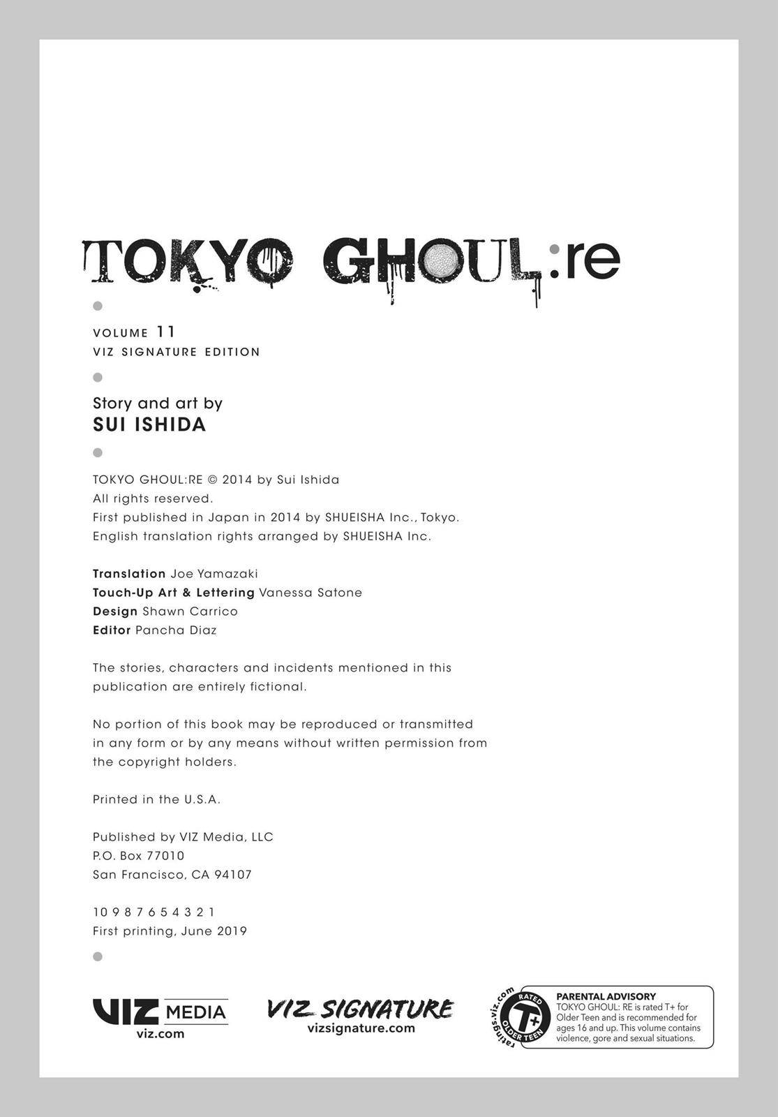 Read Tokyo Ghoul re Manga Online