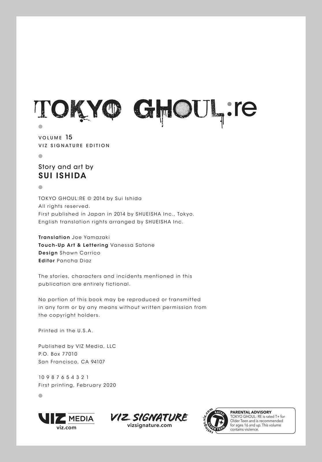 Read Tokyo Ghoul re Manga Online
