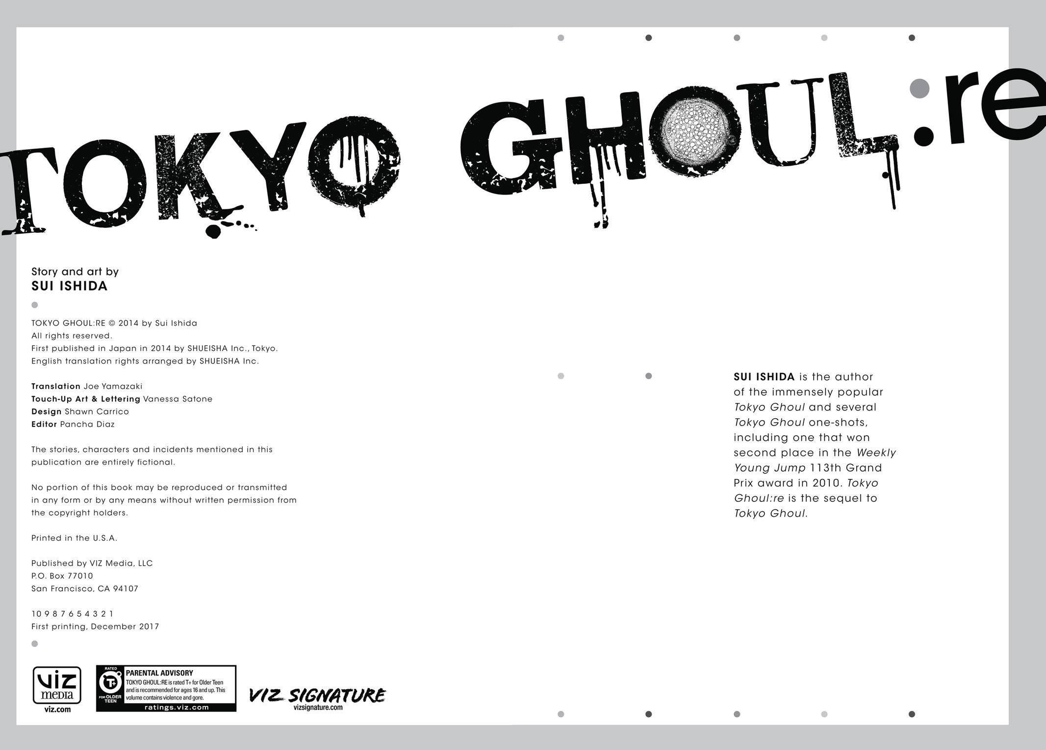 Read Tokyo Ghoul re Manga Online
