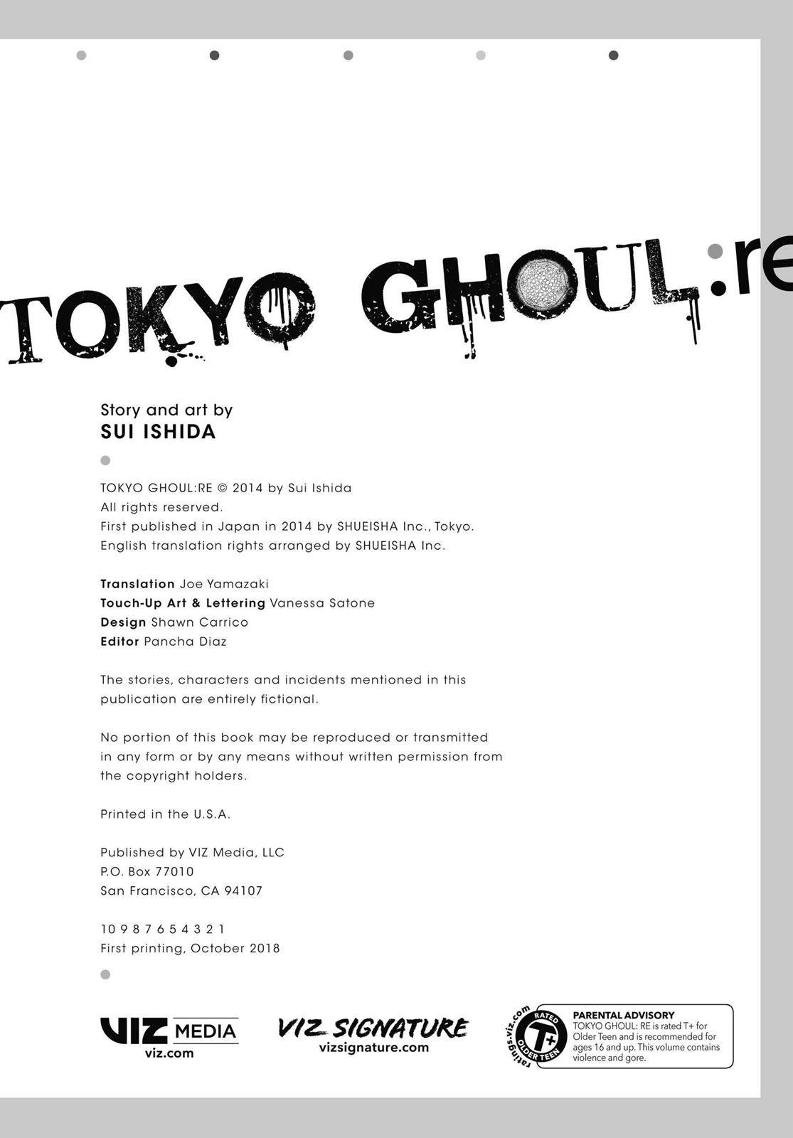 Read Tokyo Ghoul re Manga Online