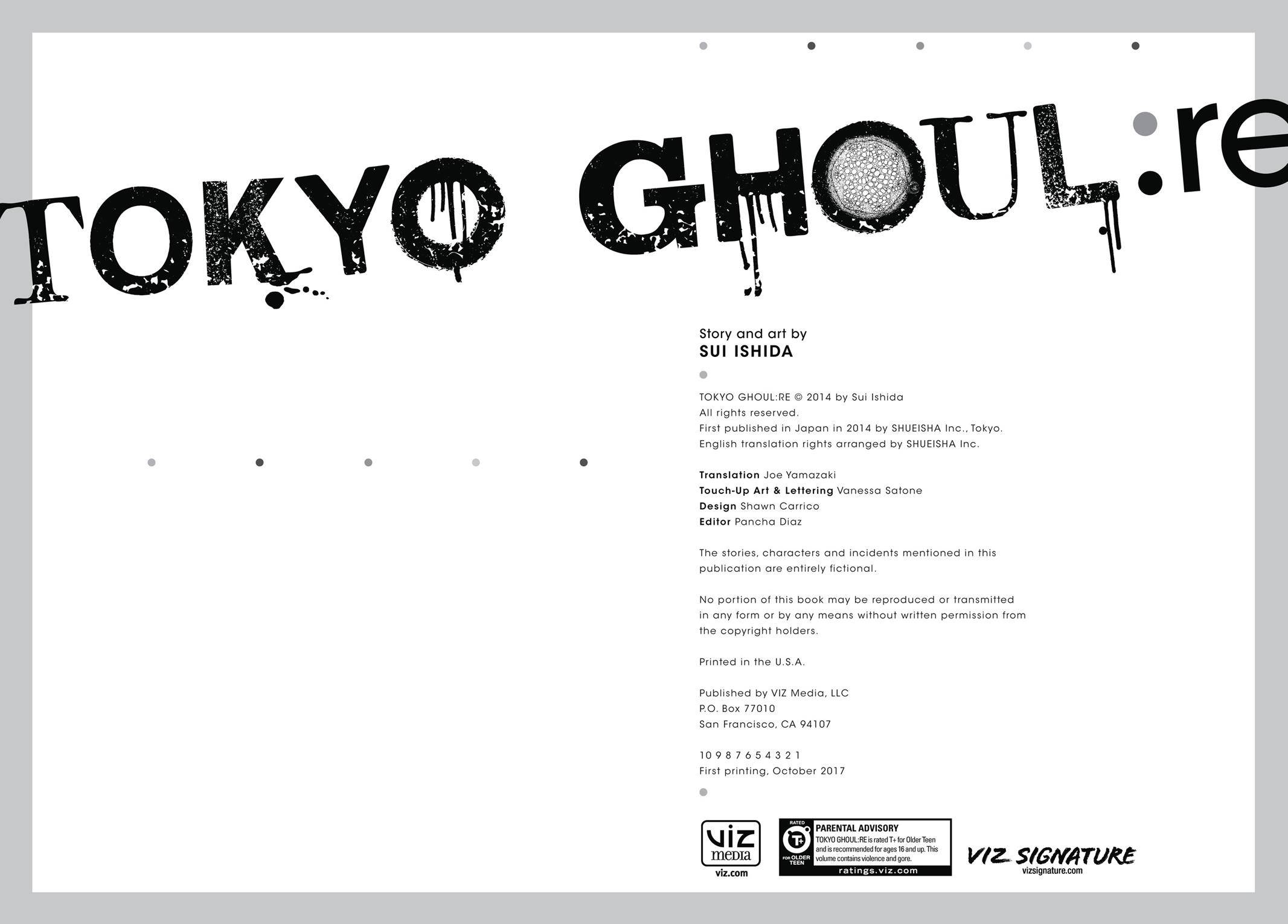 Read Tokyo Ghoul re Manga Online