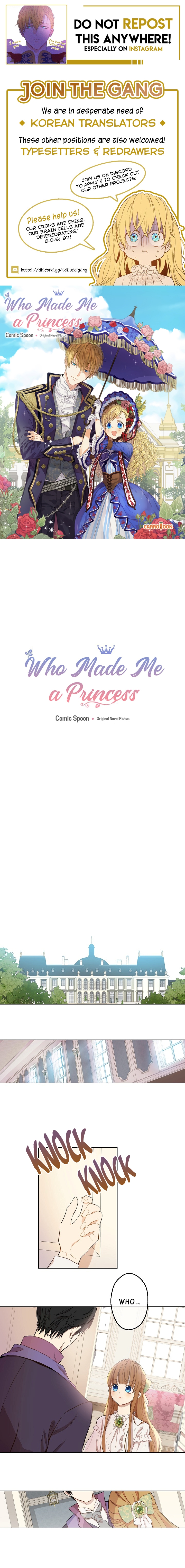 Read Who Made Me A Princess Manga Online