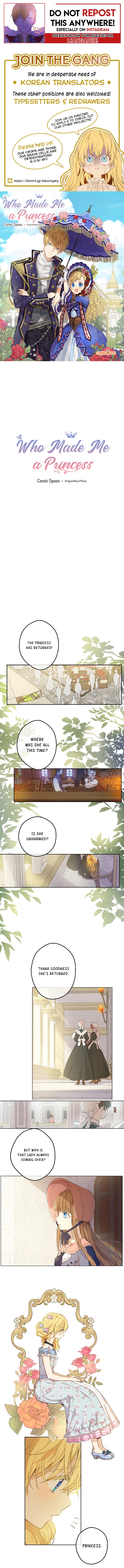 Read Who Made Me A Princess Manga Online