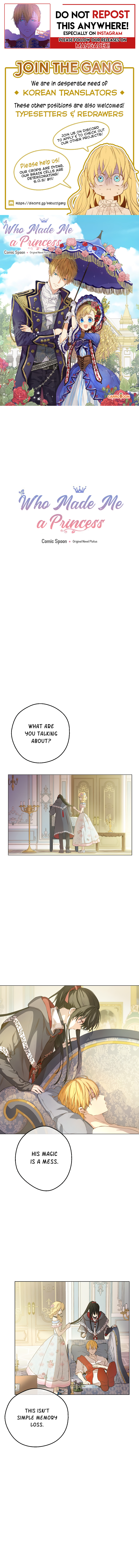 Read Who Made Me A Princess Manga Online