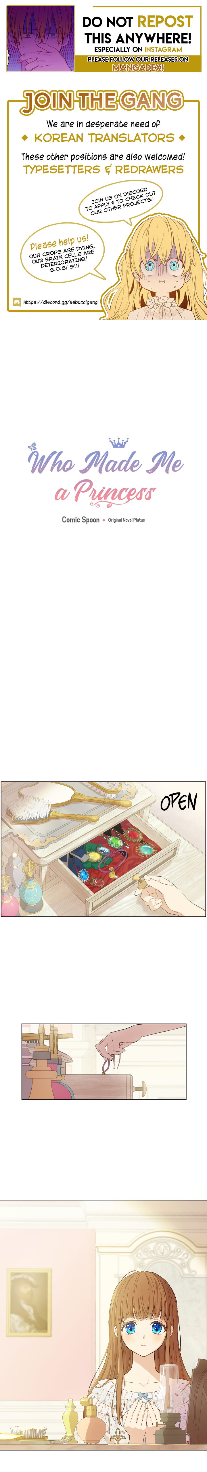 Read Who Made Me A Princess Manga Online