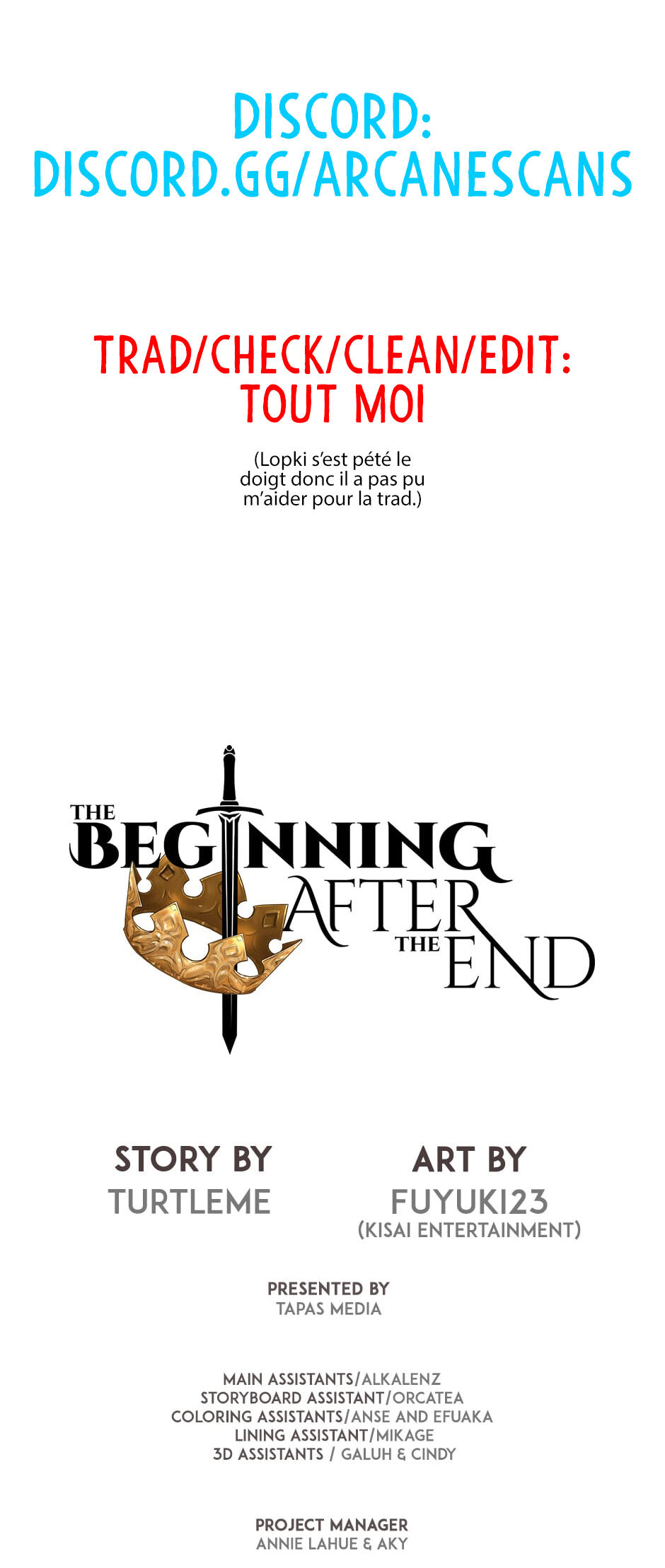 Read The Beginning After The End Scan Manga Online