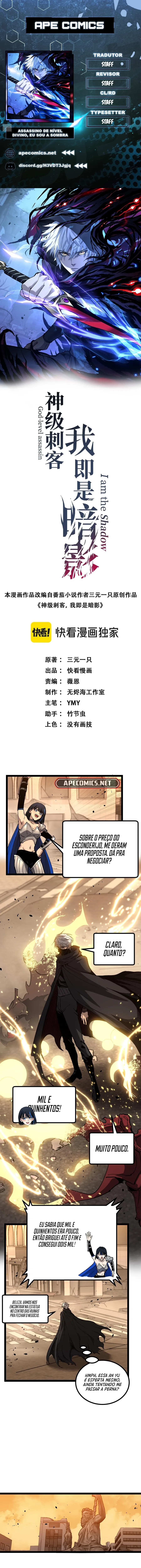 Read Assassino de nível divino, eu sou a Sombra Pt Manga Online