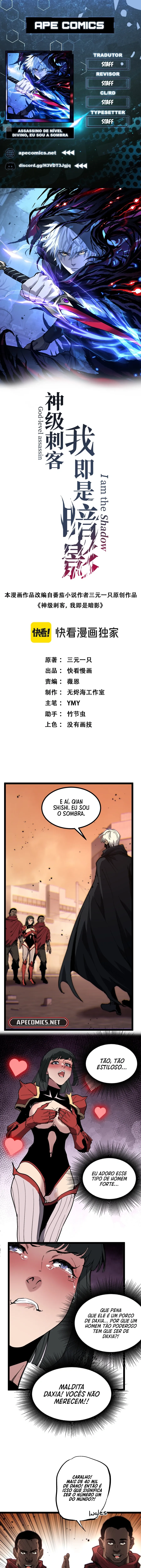 Read Assassino de nível divino, eu sou a Sombra Pt Manga Online